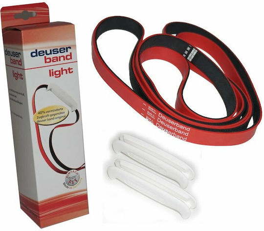 Deuser Band Bandă de rezistență pentru exerciții Moale Roșu