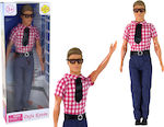 Κούκλα Male Kevin Doll In Formal Wear Moveable Hands Legs Head Red για 3+ Ετών 31εκ.