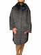 Women's Long Fur Gray