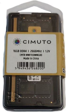 Cimuto DDR4 with Module 1x16GB and Speed 2666 for Laptop