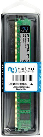 Nelbo DDR3 με Module 1x4GB και Ταχύτητα 1600 για Desktop