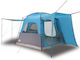 vidaXL Camping Tent Blue for 4 People 410x357x2...