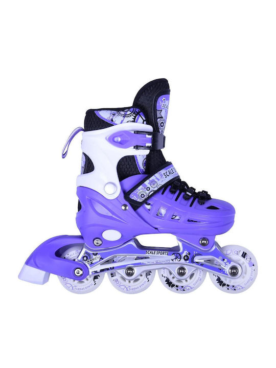 Athlopaidia 002.10305 Kids Adjustable Inline Rollers Purple