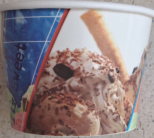Paper Ice Cream Cup 3 Scoops 50pcs 16oz