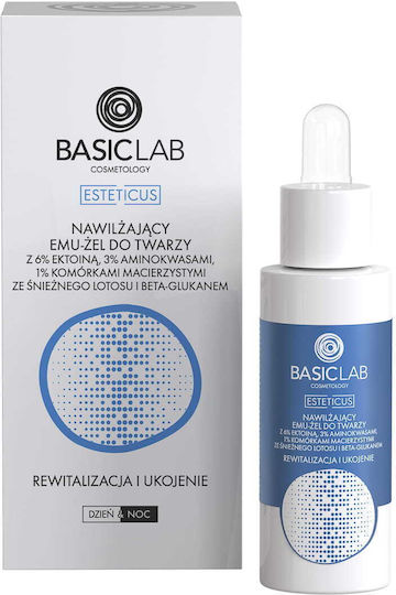 BasicLab Serum Pentru Față Calmare Hidratare pentru Strălucire și Revitalizare 30ml