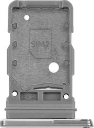 Ersatz-SIM-Kartenhalter Samsung Galaxy S21 Ultra Silber Ersatz-SIM-Kartenhalter Samsung Galaxy S21 Ultra Silber