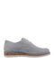 Leder Damen Oxfords in Gray Farbe