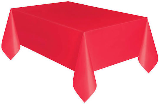 Unique Industries Τραπεζομάντηλο για Party Πλαστικό 274x137cm Κόκκινο 5094