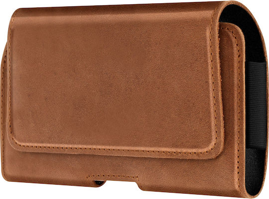Avizar Belt Case Smartphones 155 X 85 X 15 Mm Universal Protection Light Brown