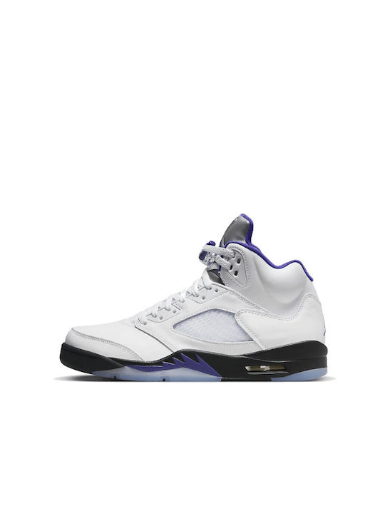 Jordan Air Jordan 5 Retro Ανδρικά Μποτάκια White / Dark Concord / Black