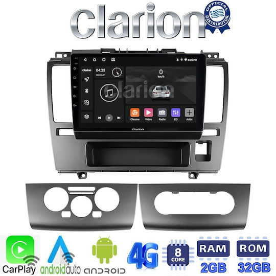 Clarion Car Audio System for Nissan Tiida 2004 > 2012 (Bluetooth/USB/WiFi/GPS/Apple-Carplay/Android-Auto) with Touch Screen 9"