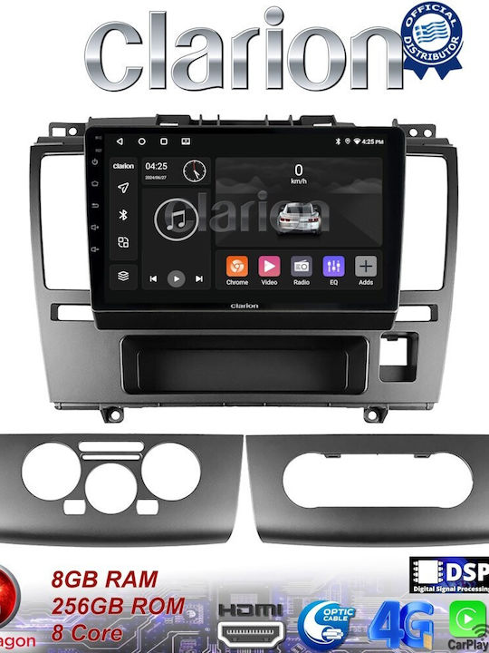 Clarion Car Audio System for Nissan Tiida 2004 > 2012 (Bluetooth/USB/WiFi/GPS/Apple-Carplay/Android-Auto) with Touch Screen 9"