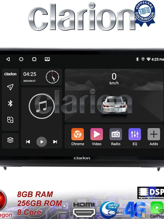 Clarion Auto-Audiosystem für Ford EcoSport 2019 > (Bluetooth/USB/WiFi/GPS/Apple-Carplay/Android-Auto) mit Touchscreen 9"