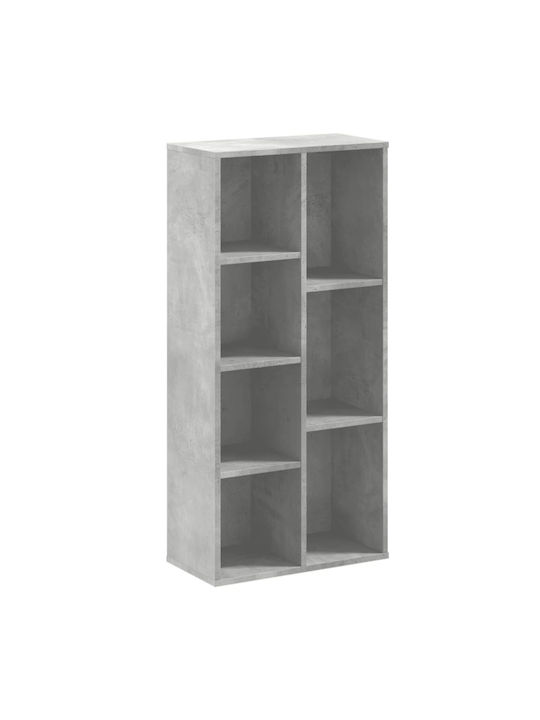 Bookcase Grey 50x25x105cm