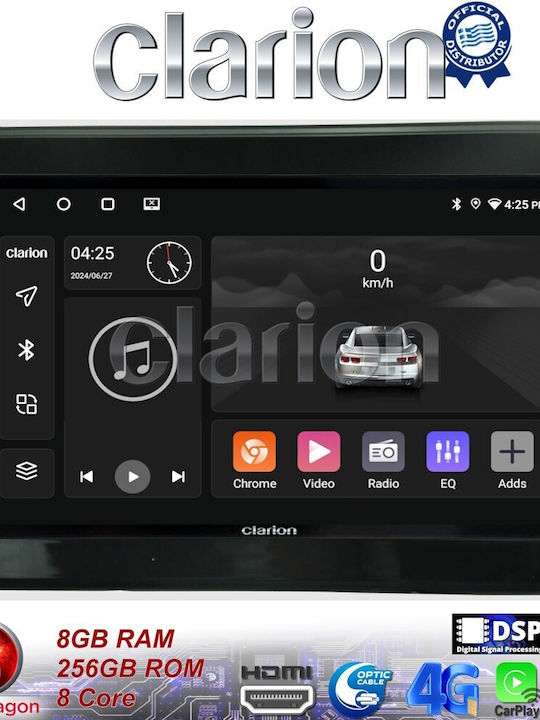 Clarion Ηχοσύστημα Αυτοκινήτου για Suzuki Ignis 2016> (Bluetooth/USB/WiFi/GPS/Apple-Carplay/Android-Auto) με Οθόνη Αφής 9"