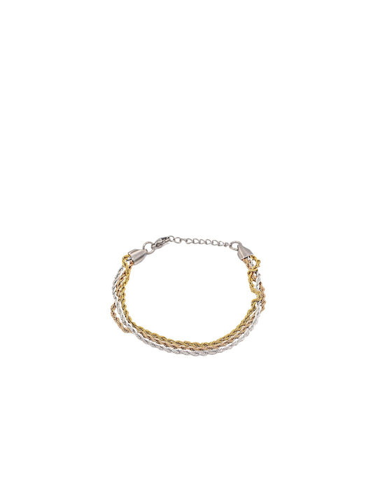 Bracelet Chain made of Steel Gold Plated