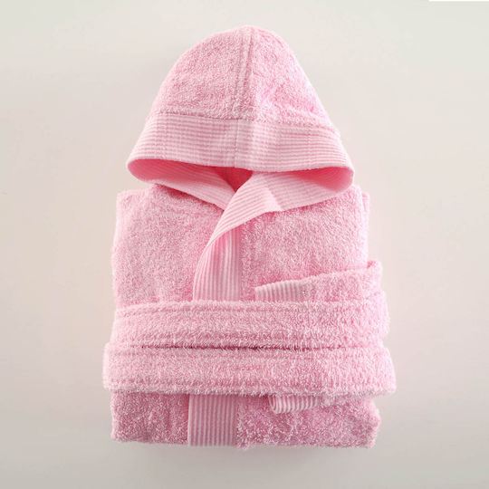 Rythmos Παιδικό Μπουρνούζι Twist Pink mit Kapuze