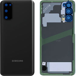 Капак на батерията Samsung Galaxy S20 Резервен заден панел Черен Капак на батерията Samsung Galaxy S20 Резервен заден панел Черен