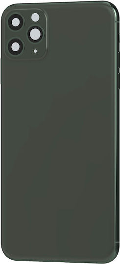 Clappio Frame + Battery Cover Iphone 11 Pro Max Rear Window Khaki