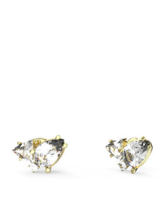 Guess Wonderlights Earrings made of Steel Gold Plated with Stones