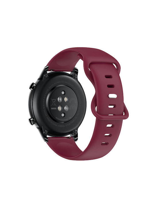 Каишка Honor Magic Watch 2 42mm Гъвкав Силикон Бордо