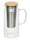 Ceainic Cu Filtru Sticlă Transparentă 1300ml