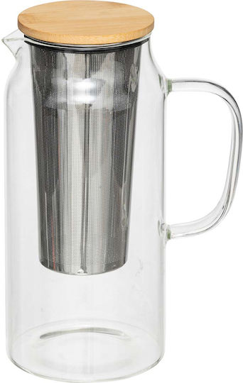 Τσαγιέρα με Φίλτρο Γυάλινη 1300ml