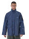 Anorak Street Long Men's Waterproof Riding Jacket Blue