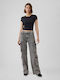'90s Damenjeans Mittelhohe Taille in Lockerer Passform Acid Black