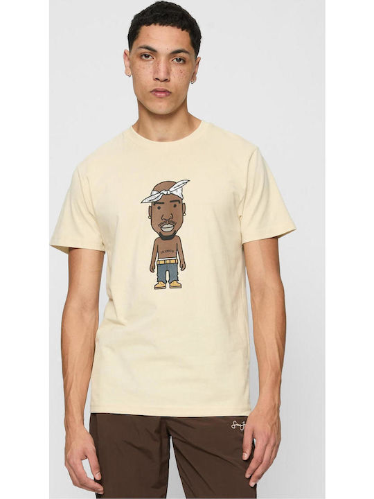 Mister Tee La Sketch T-shirt Beige