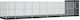 Cușcă extensibilă argintie 1037x203x216 cm oțel argintiu 1037 x 203 x 216 cm