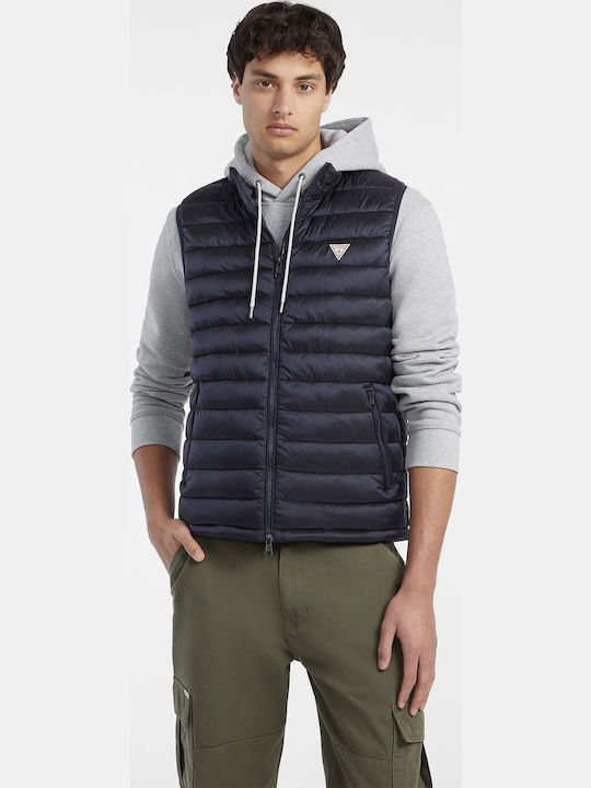 Αμάνικο Μπουφάν Puffer Navy Μπλε
