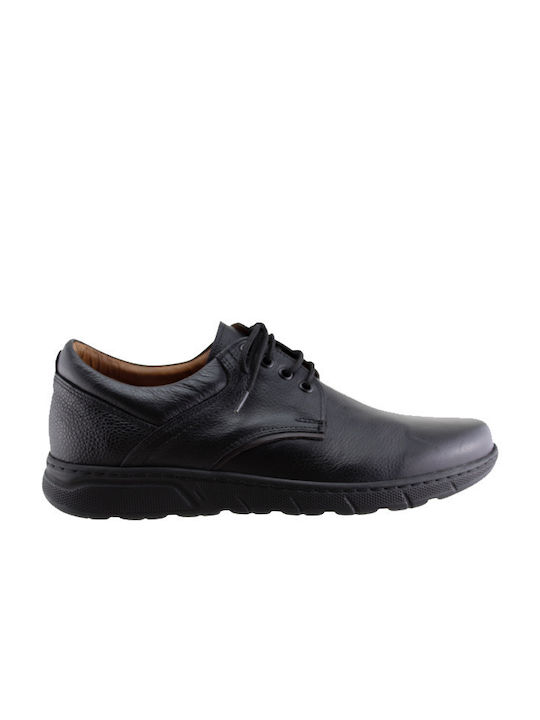 Antonio Shoes Men's Leather Casual Shoes Black