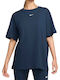 Sportswear Essential Damen Sportlich T-Shirt Blau