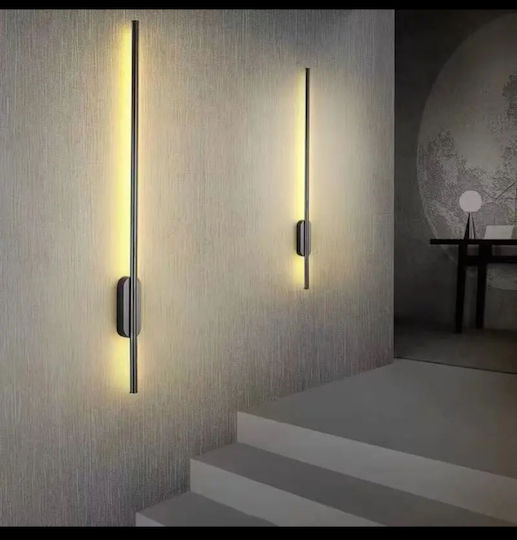 Home Lighting Modern Lumină de Perete cu LED Integrat și Lumină Alb Cald Negru 60x6x6cm