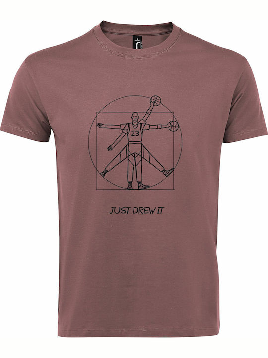 Just Drew it, Jordan T-shirt Ροζ Βαμβακερό Just...