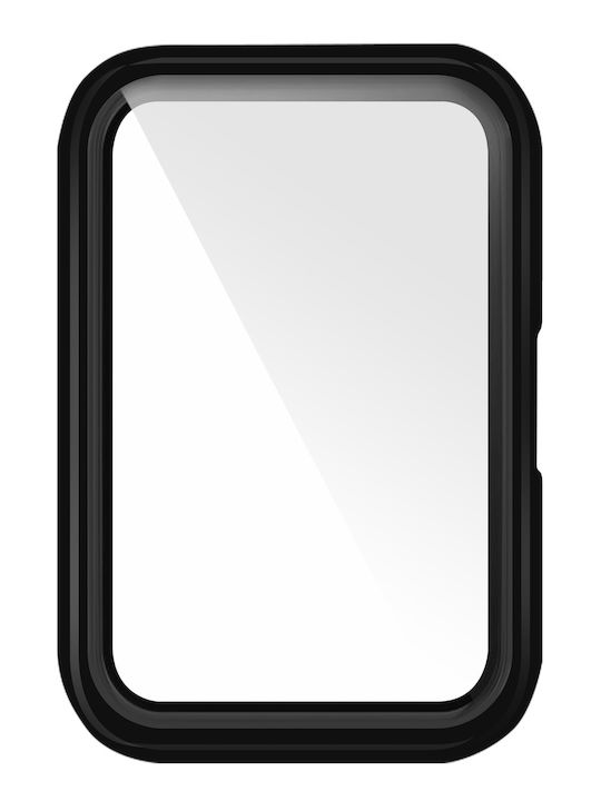 Kompletter Panzerglas Displayschutz Huawei Watch Fit 2 2 Active Schwarz