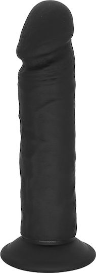 Glass Dildo With Suction Cup Black 23.5cm