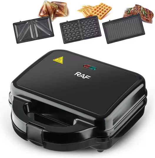Raf Sandwich Maker Grill cu Plăci Detasabile 1200W Albastră