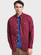 Long-sleeved Cotton Shirt Red Wine