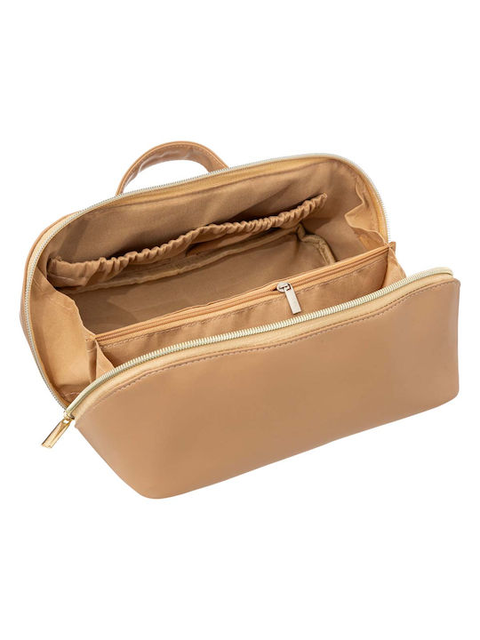 Toiletry Bag in Beige color 23cm