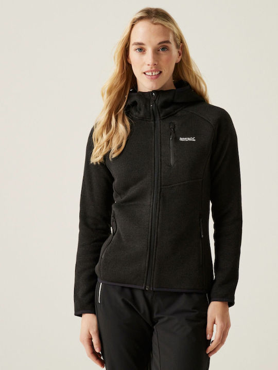 Regatta Fleece Γυναικεία Ζακέτα με Φερμουάρ Μαύρη