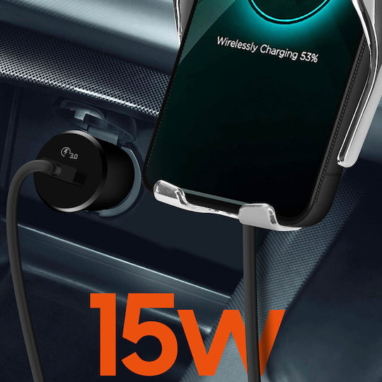Car Phone Mount 3-in-1 Induction 15w Charger 360° Rotation Linq