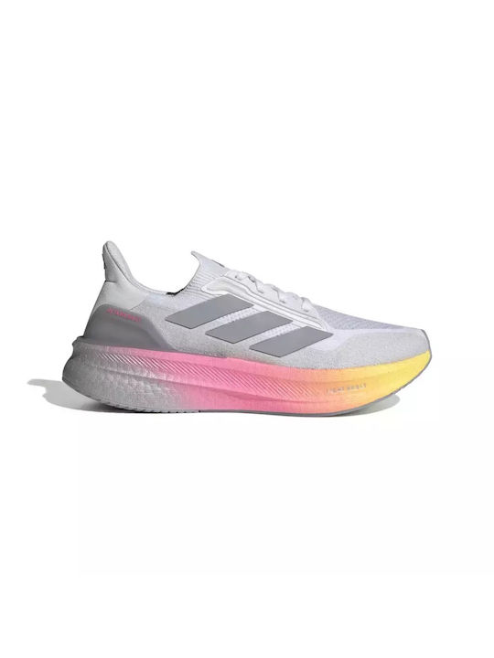 Adidas Ultraboost 5X Ανδρικά Αθλητικά Παπούτσια Running Cloud White / Halo Silver / Lucid Pink