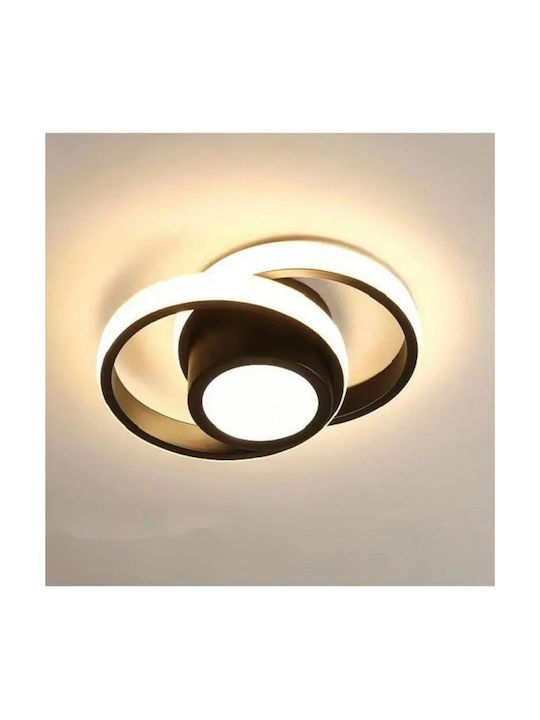 Home Lighting Ceiling Mount Light Black with Integrated LED