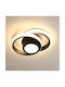 Home Lighting Ceiling Mount Light Black with Integrated LED