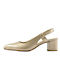 Ragazza Leather Gold Heels