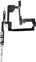 Clappio Iphone 15 Replacement On/Off Button Black