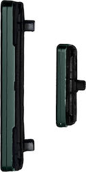 Clappio Button Galaxy S22 Ultra Power + Replacement Volume Green