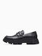 D.vilde Leder Damen Loafers in Schwarz Farbe